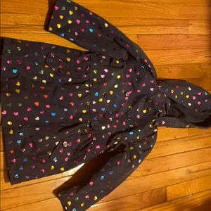 Girls London fog fleece lined raincoat 6X